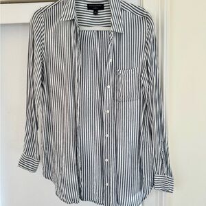 Banana Republic Striped Button Down